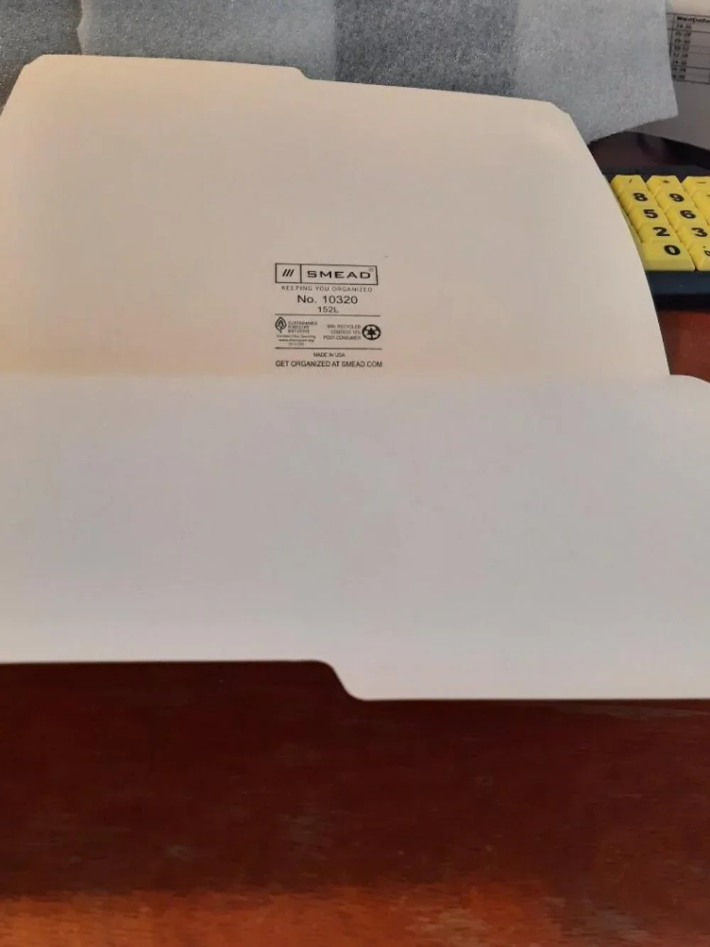 NEW OPEN BOX ! Smead Manila File Folders Letter Sz Straight Pack 100 SMD 10320